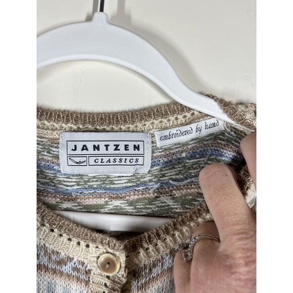 Jantzen Classics Vintage Womens Hand Embroidered Sweater Vest Grannycore M - Picture 3 of 7